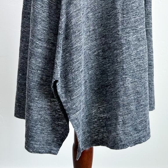 Eileen Fisher 100% Organic Linen Grey Sleeveless Dress - Picture 6 of 11